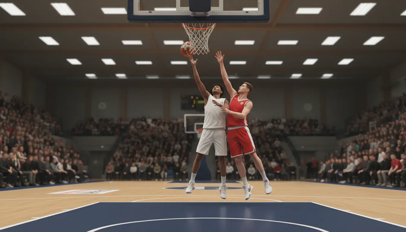 BBL Wetten — Basketballspiel in einer deutschen Sporthalle