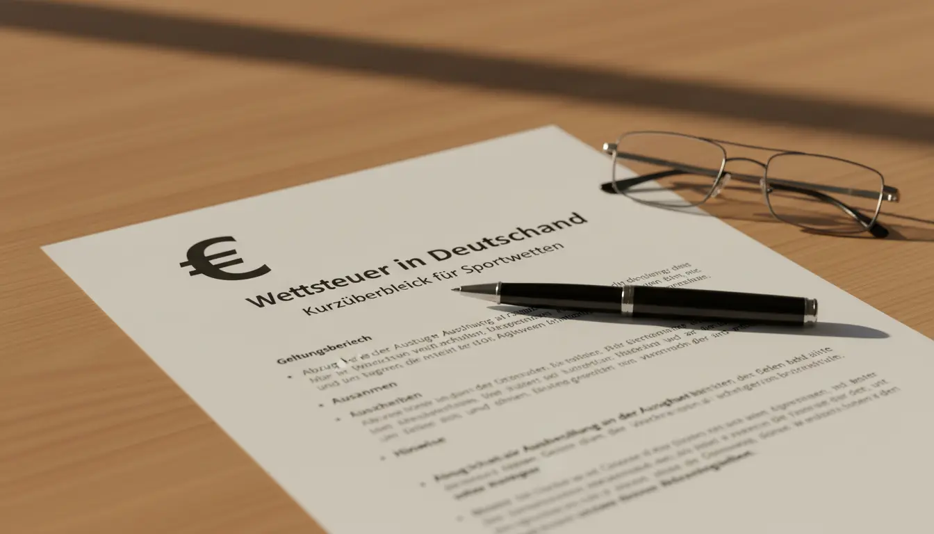 Dokument mit einem €-Symbol und einem Stift auf einem Schreibtisch